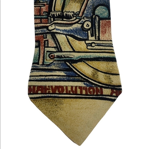 Vintage The Beatles Revolution silk tie - Picture 5 of 6